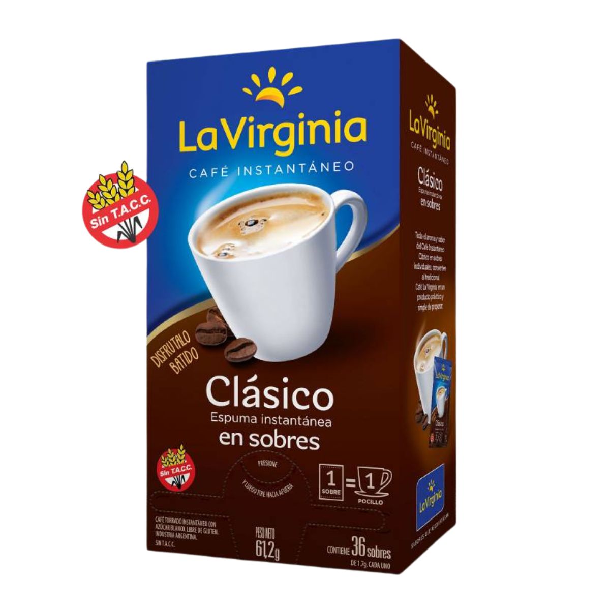 CAFE INST. 6 CAJAS 36 SOBRES x1.7 G LA VIRGINIA