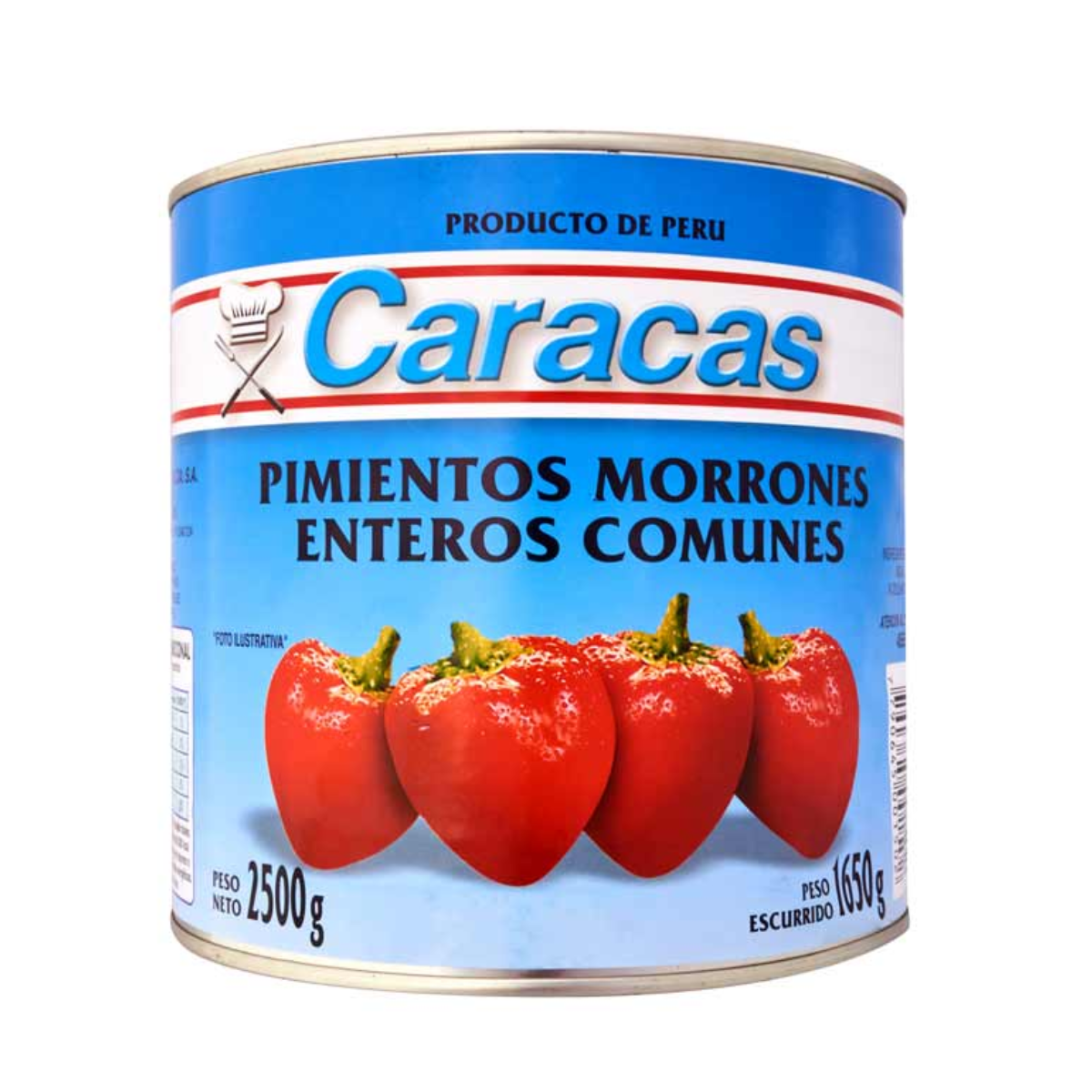 PIMIENTOS MORRONES ENT.CARACAS 6 X 2500 g