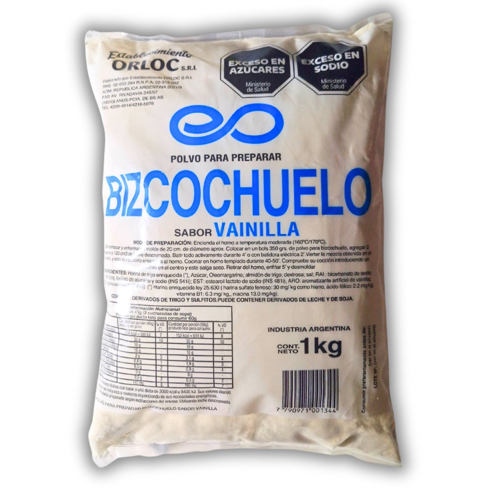 BIZCOCHUELO DE VAINILLA x1kg ORLOC
