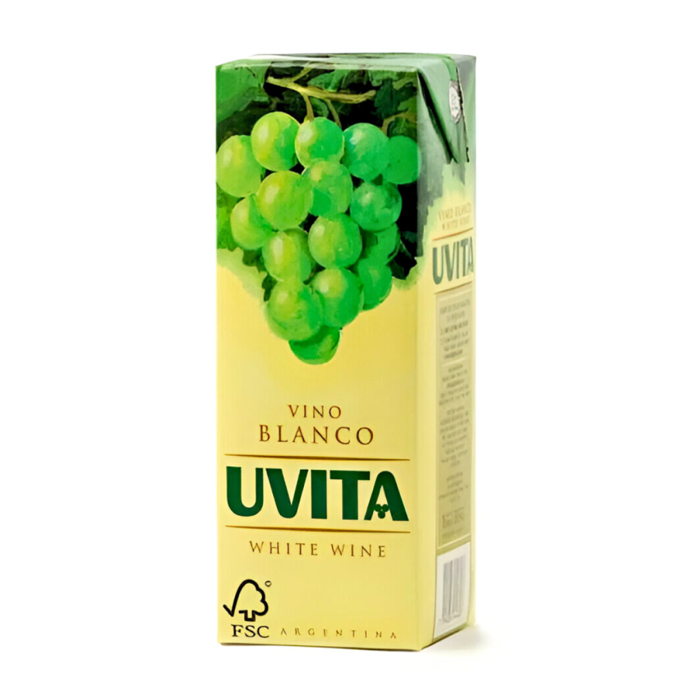 VINO TETRA BLANCO UVITA x 12 u. x 1 Lts.