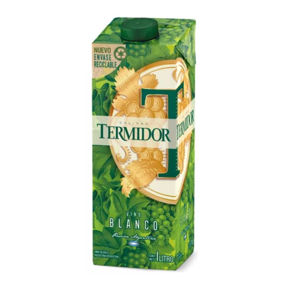 VINO TETRA BLANCO TERMIDOR 12 X 1 LTS