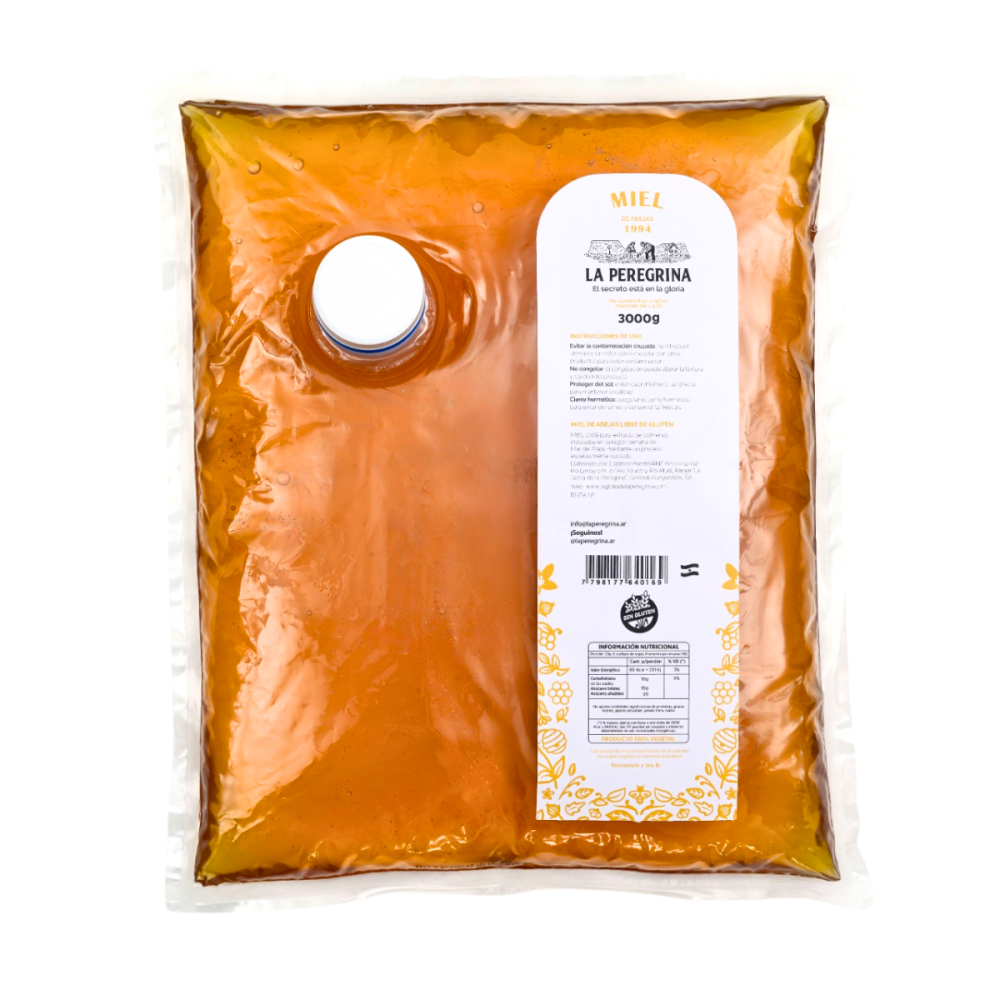 MIEL LIQUIDA LA PEREGRINA 4 X 3 KG